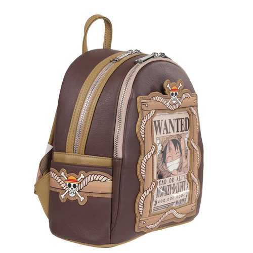 One Piece Wanted Dead or Alive Monkey D. Luffy Mini-Backpack - Entertainment Earth Exclusive