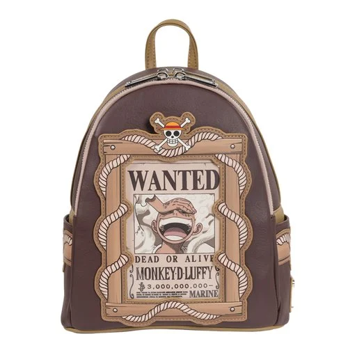 One Piece Wanted Dead or Alive Monkey D. Luffy Mini-Backpack - Entertainment Earth Exclusive
