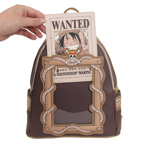 One Piece Wanted Dead or Alive Monkey D. Luffy Mini-Backpack - Entertainment Earth Exclusive
