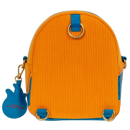 Pokemon Charizard Corduroy Convertible Mini-Backpack - Entertainment Earth Exclusive