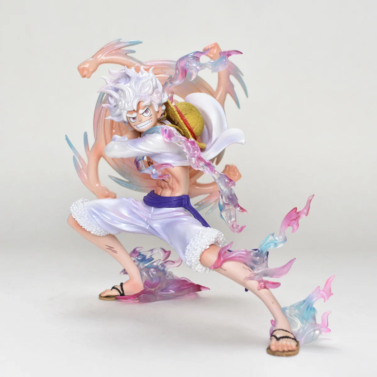 Monkey D. Luffy Anime Figure Gear 5, One Piece Action Figurine PVC Collection 19 CM