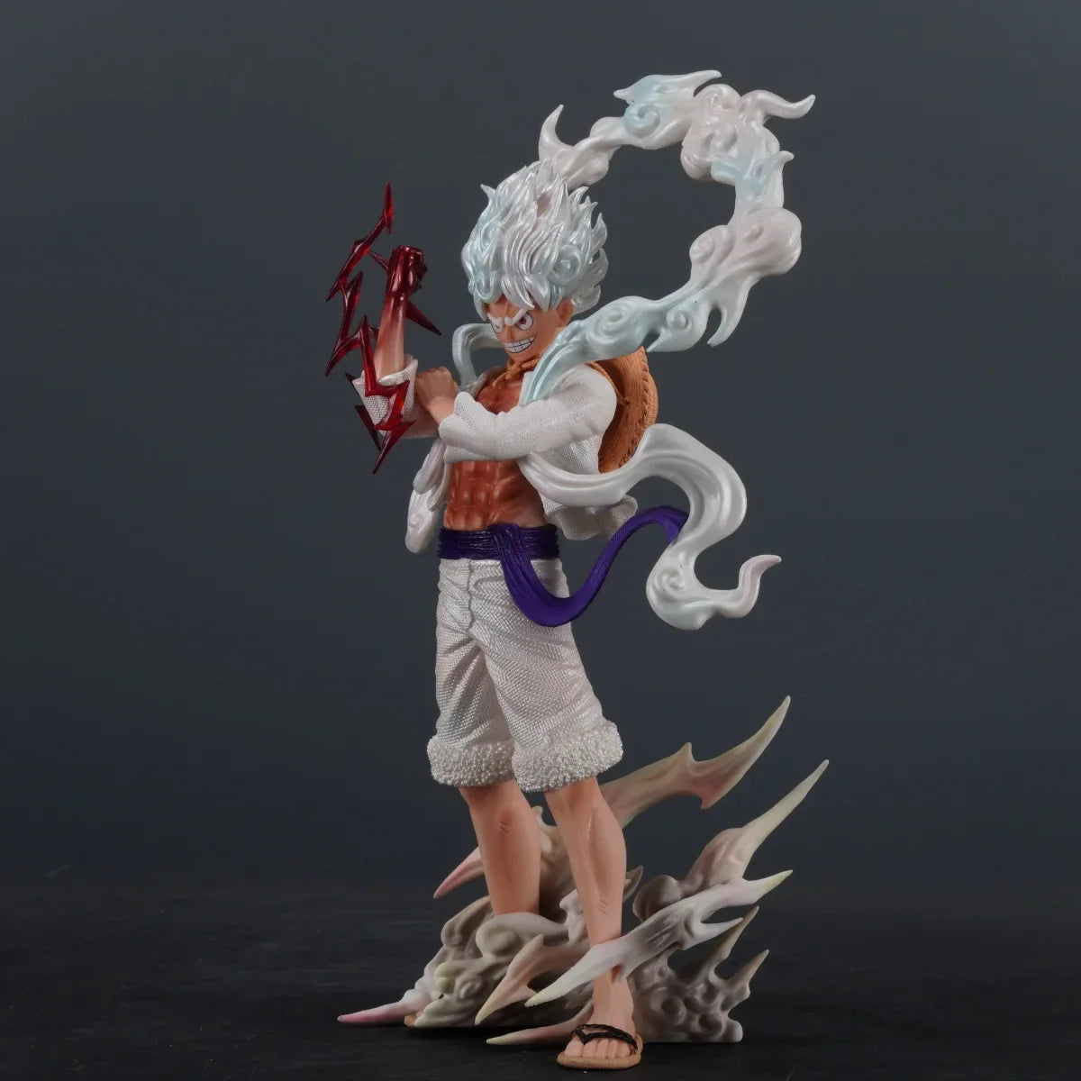 Gear 5 Monkey D. Luffy Anime Figure, One Piece Figure Nika Luffy Action Figurine PVC Statue 25 CM